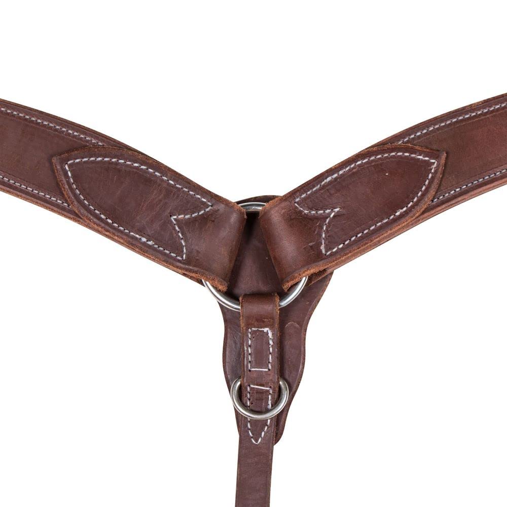 Billy Royal Oiled Hermann Oak Leather Breastcollar | Lifetime Workman's Warranty | Hermann Oak Leather | Contoured for Comfort | Robust Stainless Steel Hardware | Handcrafted in The USA