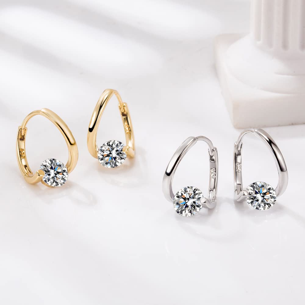 Lovefinity™ Lymphatic Magnetotherapy Earrings, Halolux Lymphvity Germanium Earrings, Atheniz Lymphatic Drainage Earrings Chunky Gold Hoop Jewelry Gifts for Women (Style1-GG)