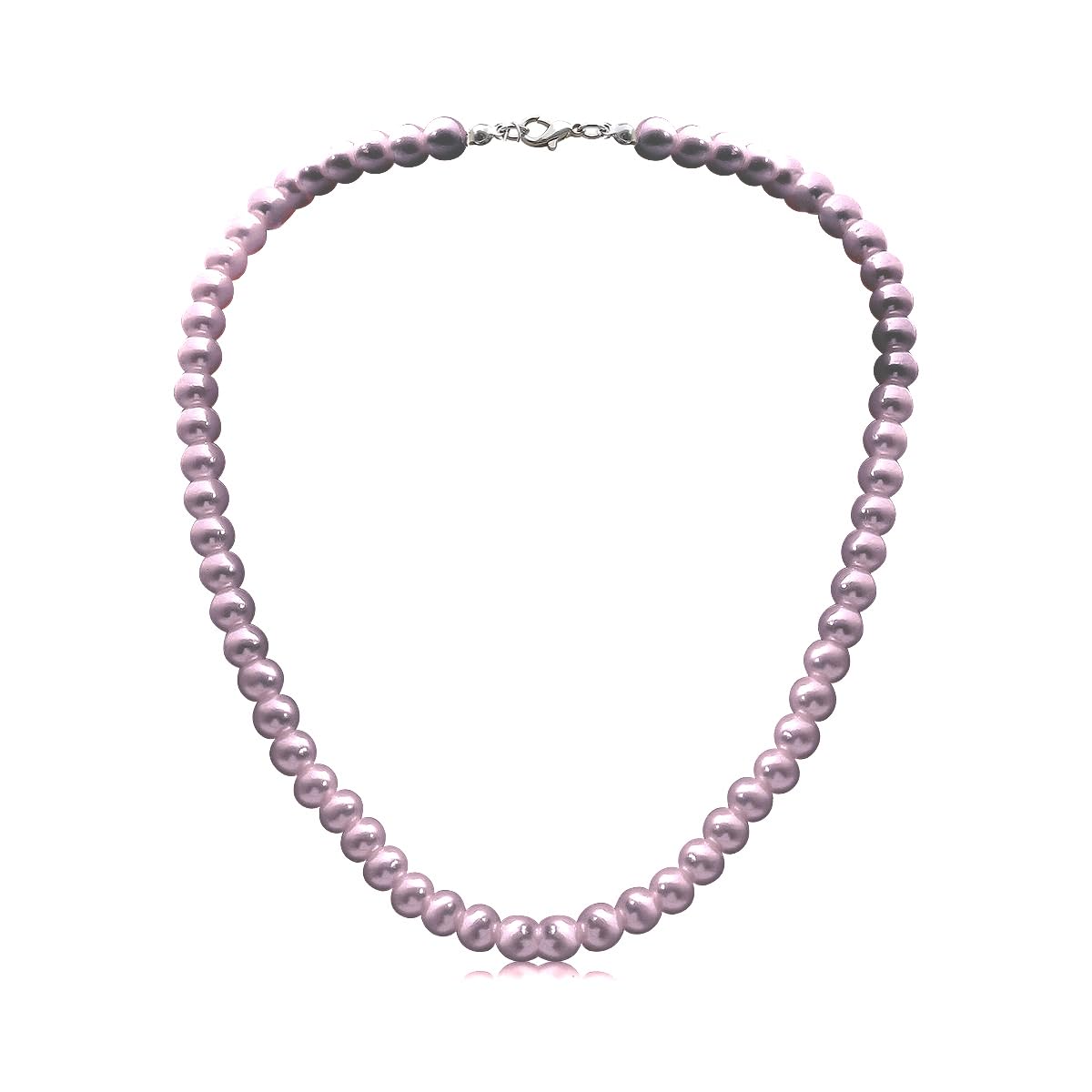 8mm Pearl Choker Necklace Multicolor 1920s Dainty Beads Necklace Costume Prom Party Statement Jewelry for Women-coffee purple