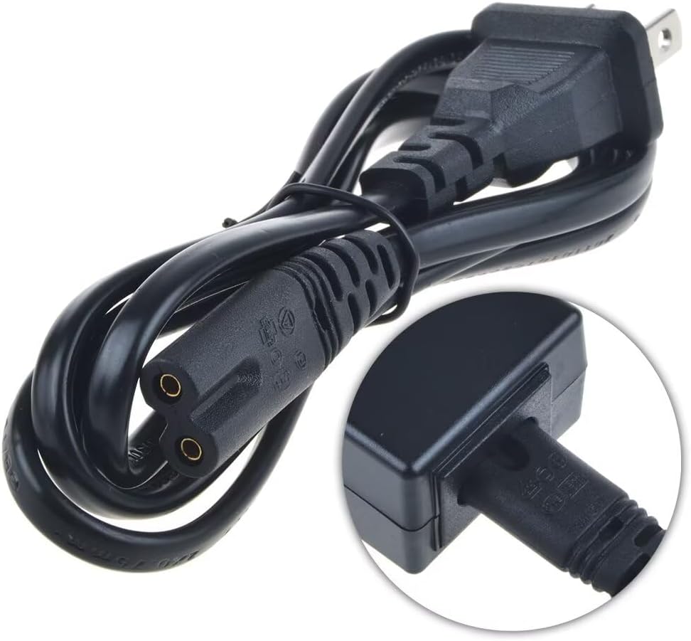 MDCGPower S90QY S80QY S80QR SPQ8-W AC Power Cord Cable Plug Lead Compatible with WiFi Sound Bar Subwoofer