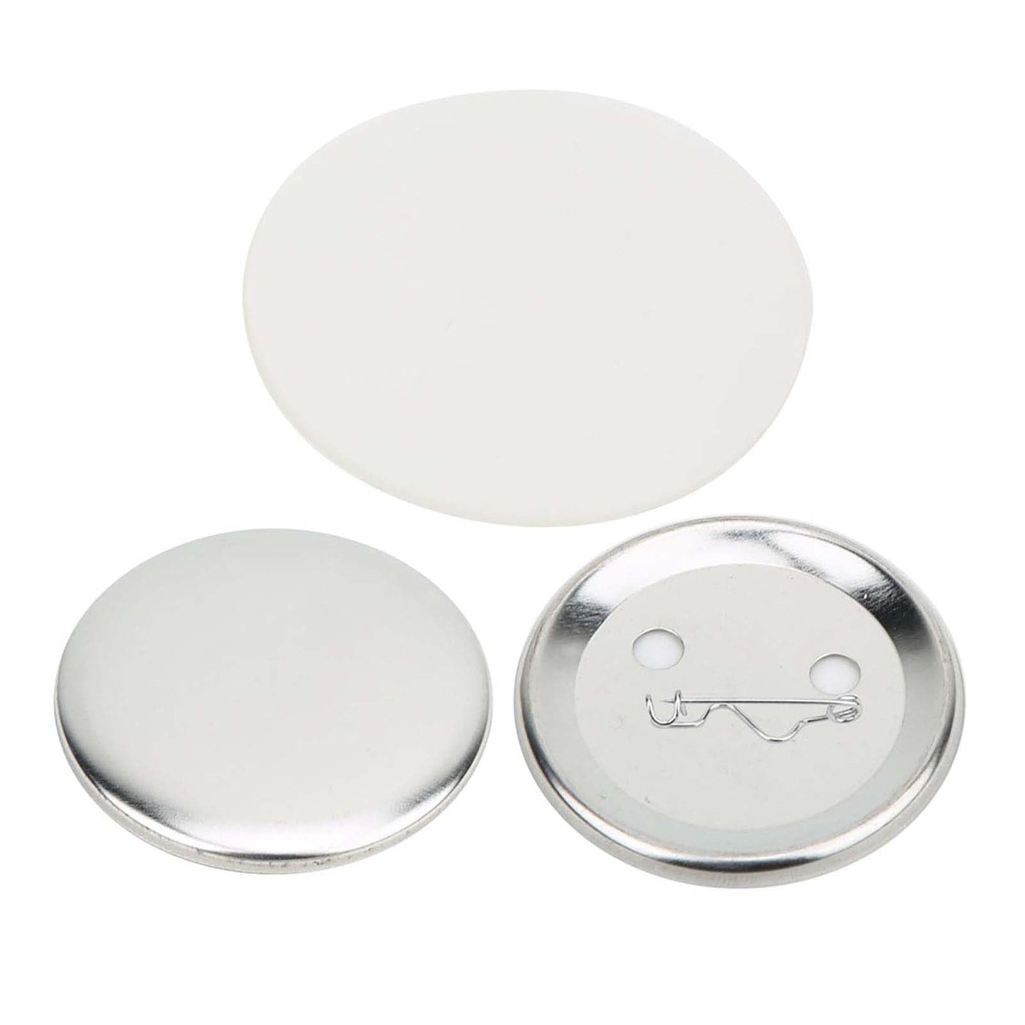 100 Sets 56mm Badge Pin Button Parts, Badge Making Supplies Crafts Materials for Button Maker Machine
