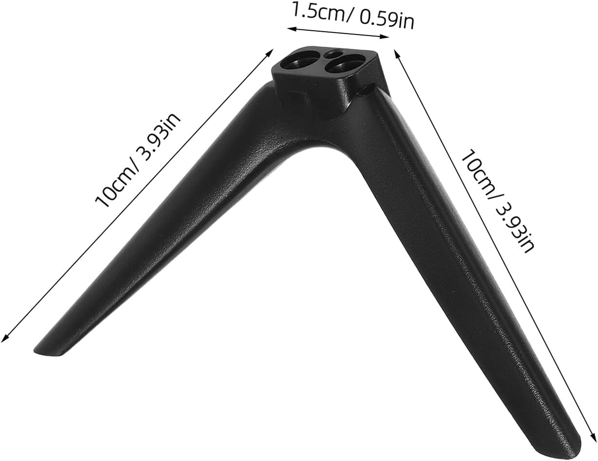 TINEASUR 15mm No-Drill Television Stand Bracket Dual-Hole Plastic Legs Tabletop Tv Base Support Holder for Bedroom