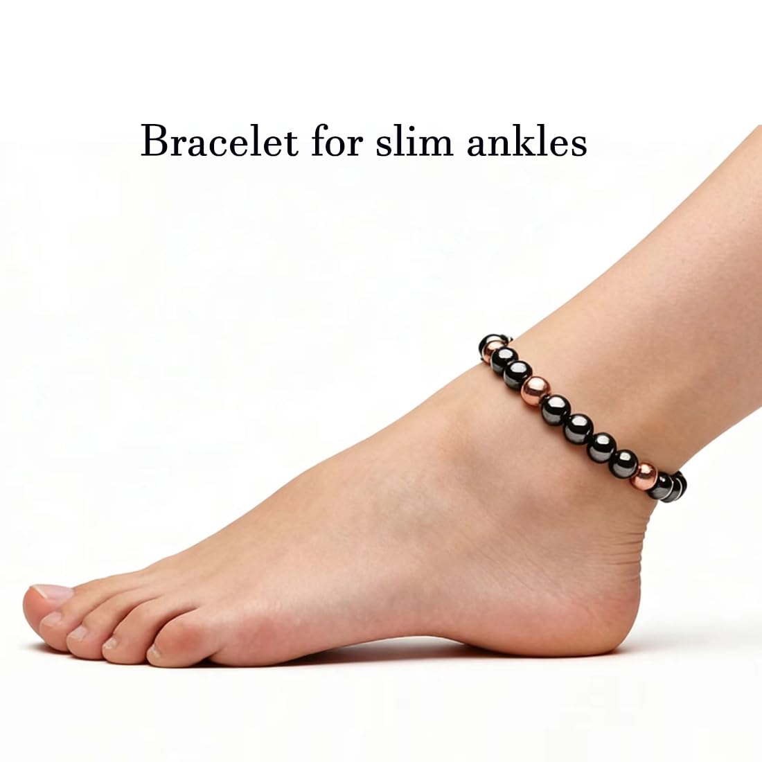Drkao Copper Bracelet with Magnet Healing Bracelet for Woman Hematite Magnetic Copper Bracelet , Christmas Gift, Valentine's Day, Boss day, Pulsera De Cobre Para Mujer for Family Mom Presents, One Pack Copper Red