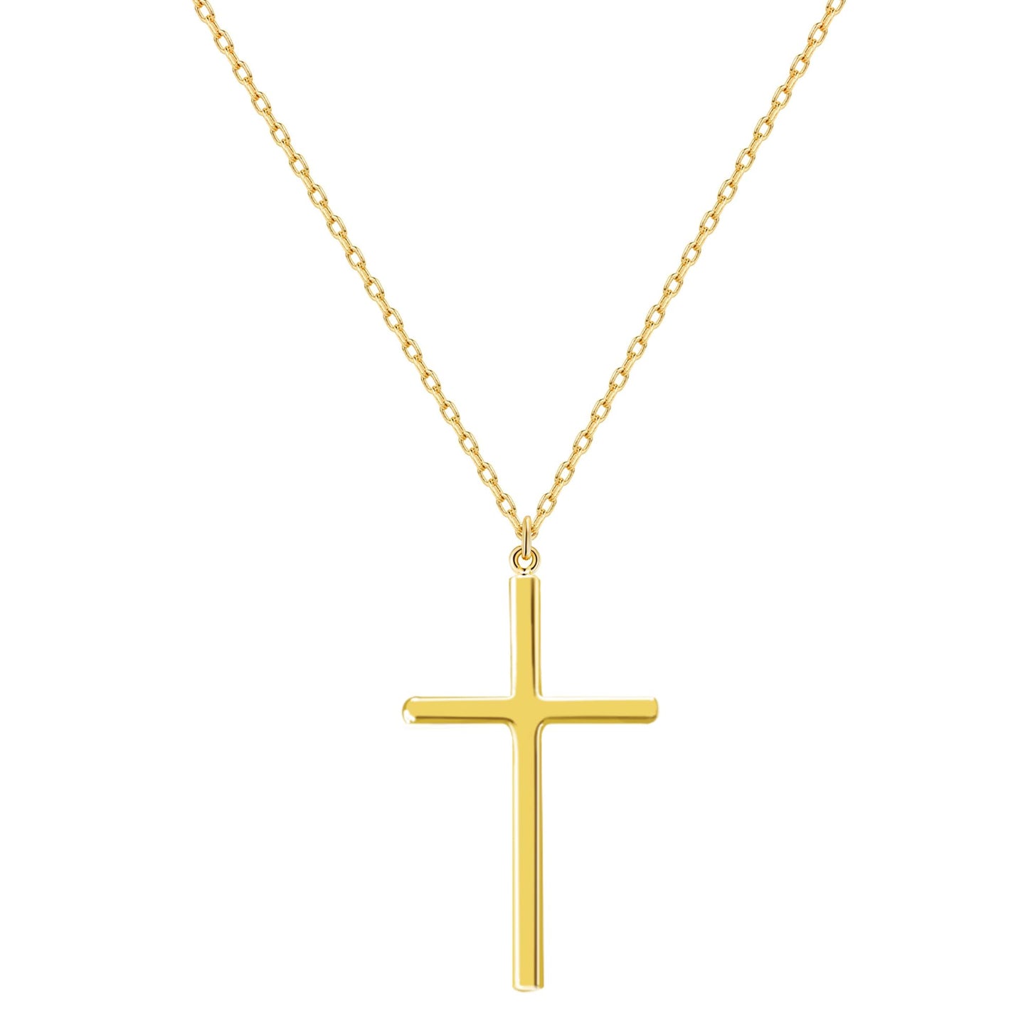 HAXIYA Gold Cross Necklaces for Women Dainty Cross Pendant for Women Non Tarnish de oro 14k puro para Tiny Cross Choker Chain Small Simple Gold Necklace Jewelry Gift for Womens