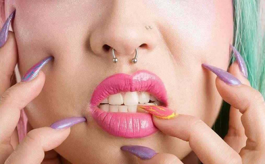 VitaCool Magnetic Nose Ring Stainless Steel Horseshoe Fake Septum Fake Nose Rings 20G Faux Non Piercing Fake Piercings Jewelry Hoop for Women Men (9 Pcs-T-magnet)