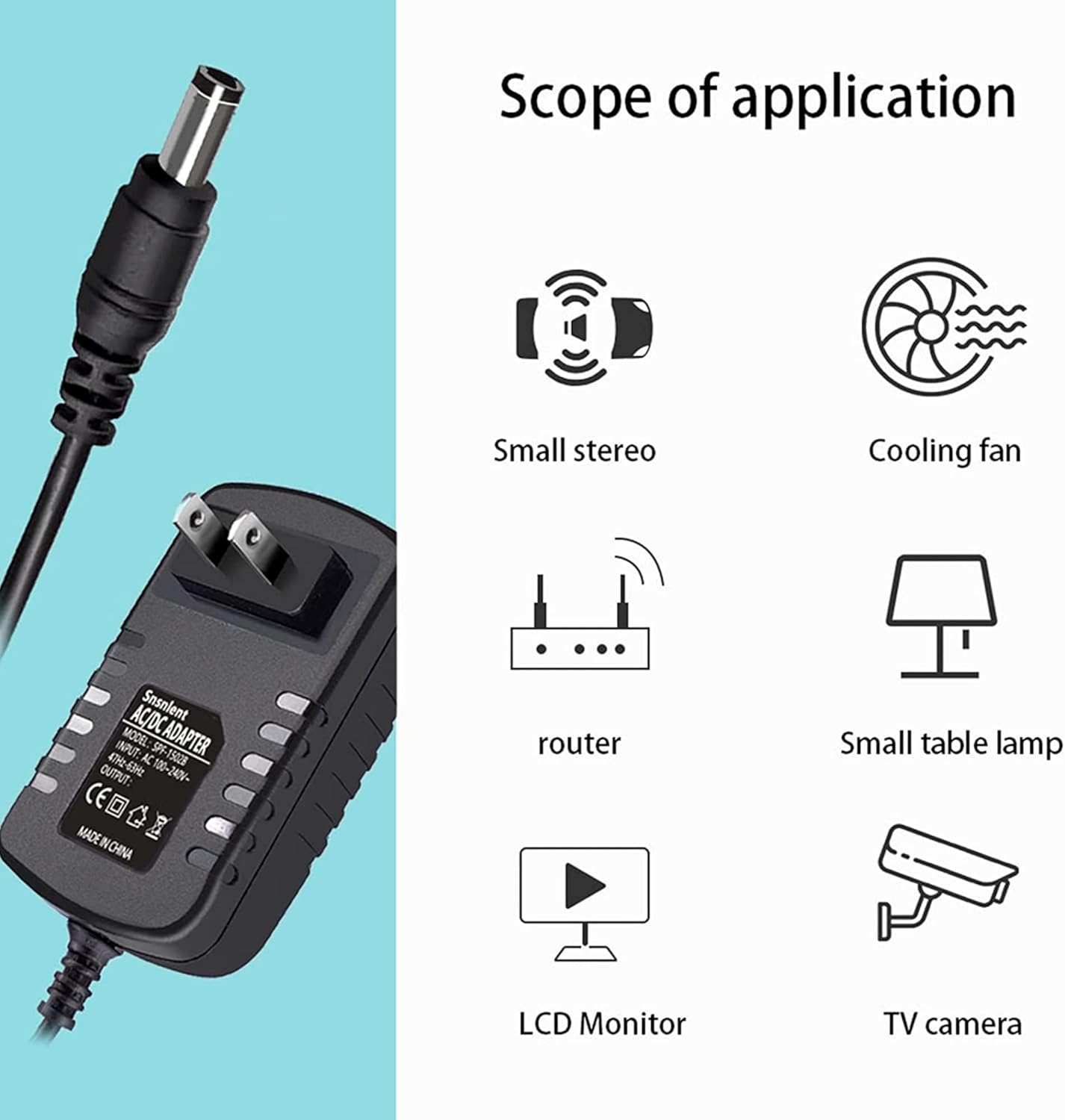 Dysead TCD846510 AC/DC Adapter Compatible with TiVo Roamio OTA HD DVR and Streaming Media Player Power Supply Cord