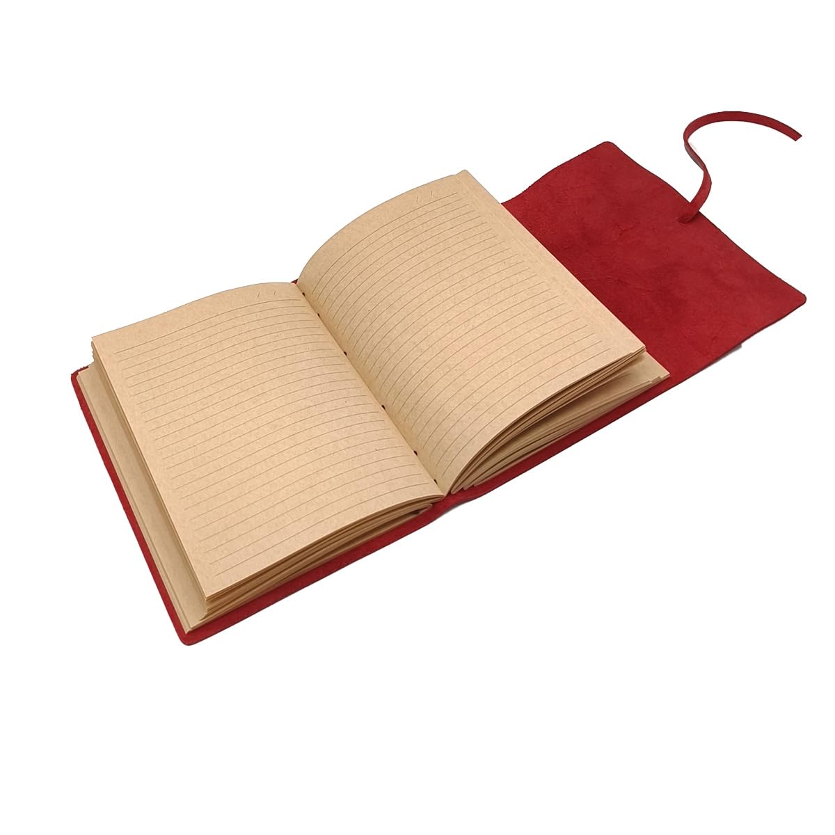 Red Notebook Journal - Genuine Leather Journals for Writing Small Size Diary 5.5x7.5 Inch, Notepad For Women and Man, Gifts,Work,Travel Wine Red