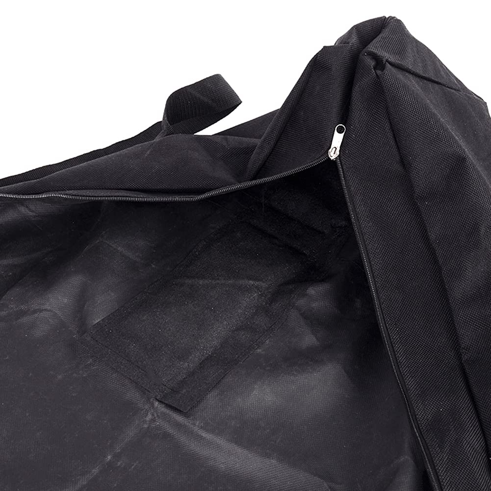 LVOERTUIG BBQ Tool Storage Bag,Oxford Grill Tool Carry Bag, Waterproof Outdoor Picnic Cooking Tools Bag Carry Bag for Camping Car Trip Outdoor Camping (Black,Size:24.41x 5.12 x 9.45inch)