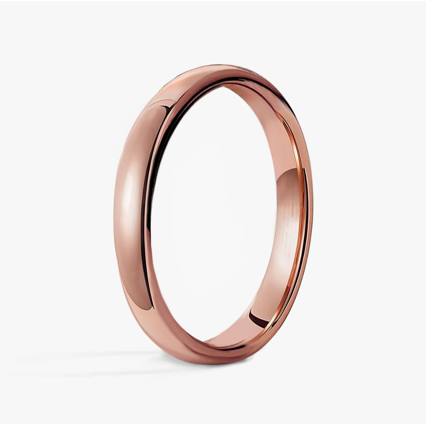 IVY & BAUBLE Pure Uncoated Solid Copper Ring for Men & Women — Lab-Tested, Raw Authentic Copper Band, Wellness Jewelry, Crafted in USA, 3mm, Size 5