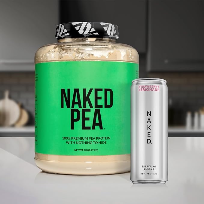 NAKED Pea - 5LB 100% Pea Protein Powder from North American Farms - Unflavored Vegan Pea Protein Isolate - Plant Protein Powder, Easy to Digest - 76 Servings