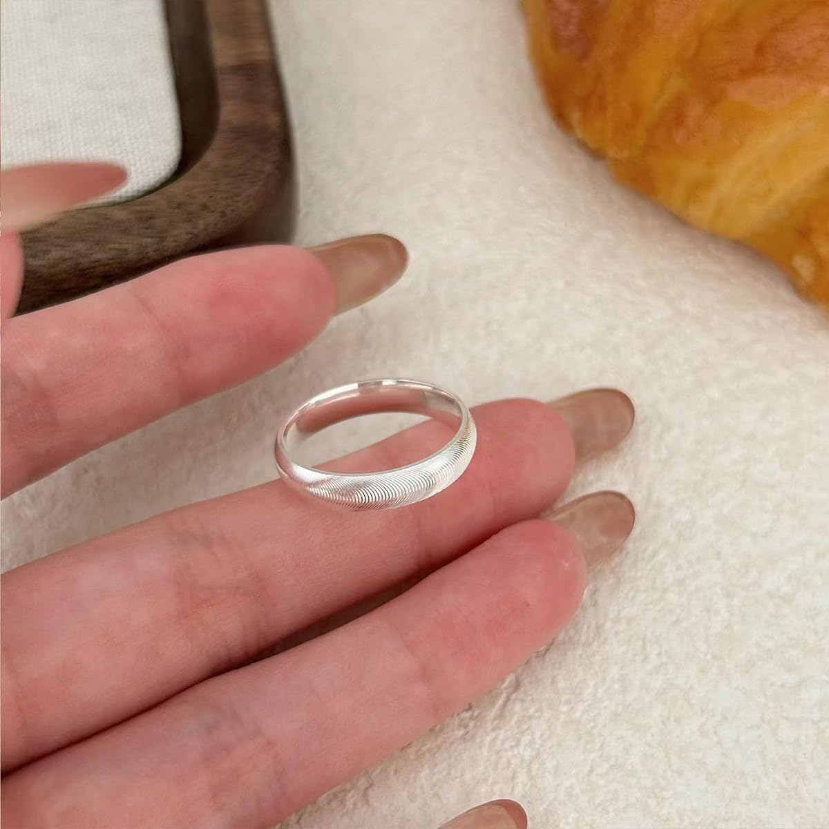 LUDKCCIR Lymphatic Magtherapy Cats Eye Ring for Women, Dainty Lymph Detox Drainage Titanium Ion Therapy Rings Finger Jewelry Gift for Men Gold 7