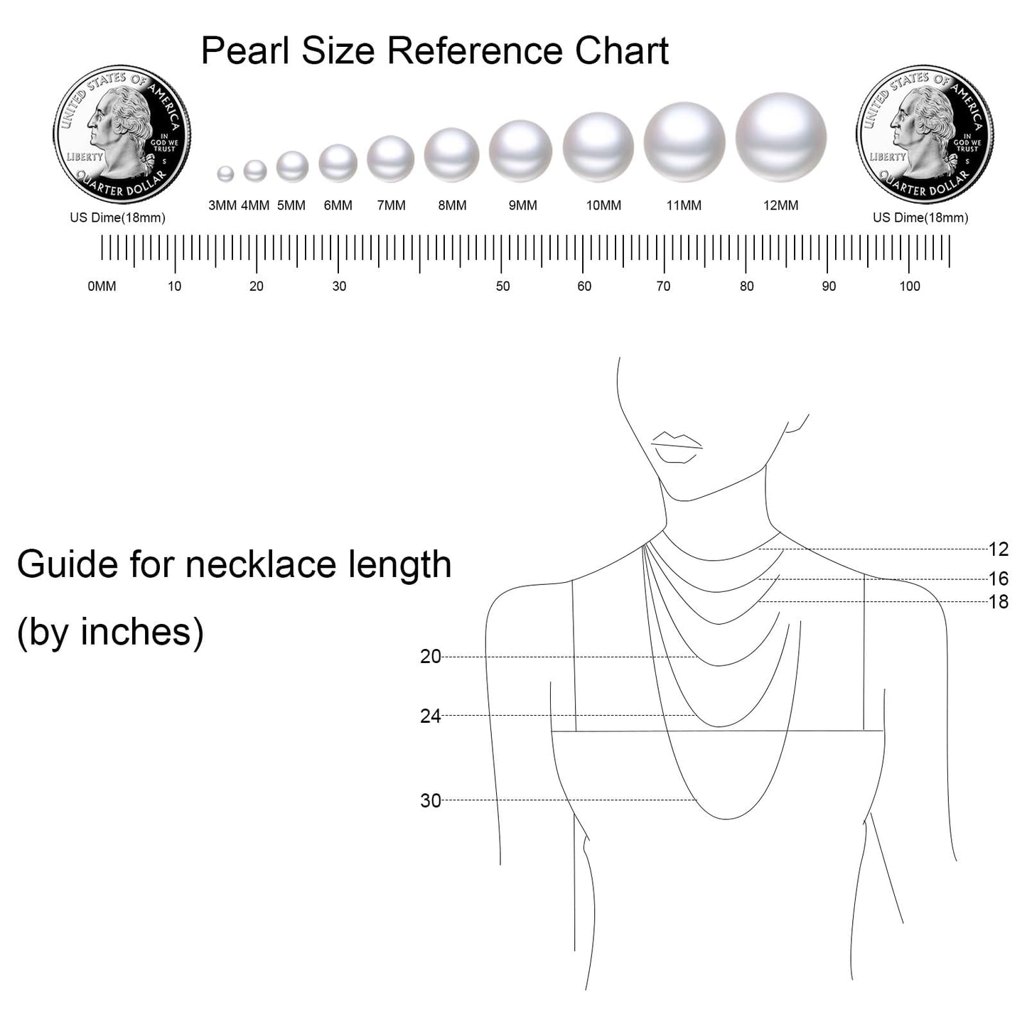 11 mm Infinity Pearl Necklace 925 Sterling Silver Jewelry 5A Cubic Zirconia Pendant Necklace Gifts for Mom Women Girlfriend Grandma Lover Her Wedding Birthday Anniversary Engagement Valentine's Day
