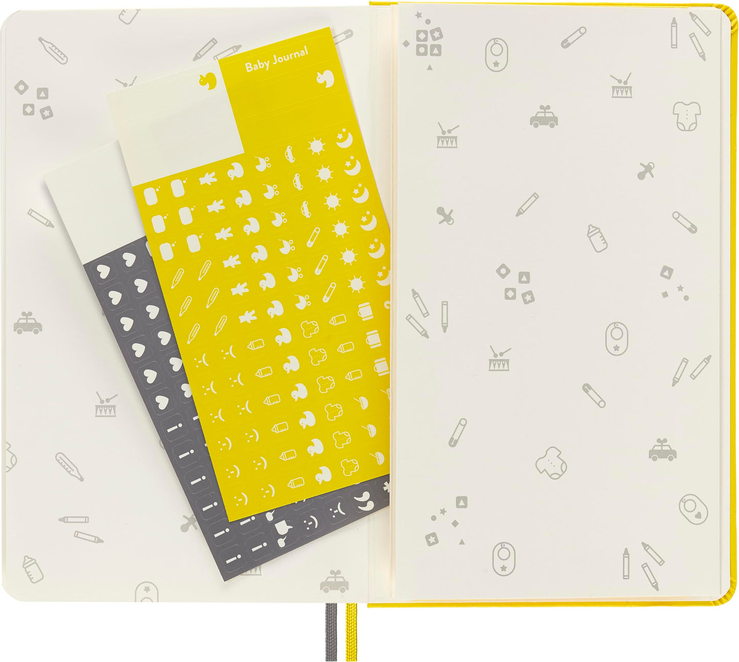 Moleskine Passion Journal, Baby, Hard Cover, Large (5" x 8.25") Yellow, 400 Pages