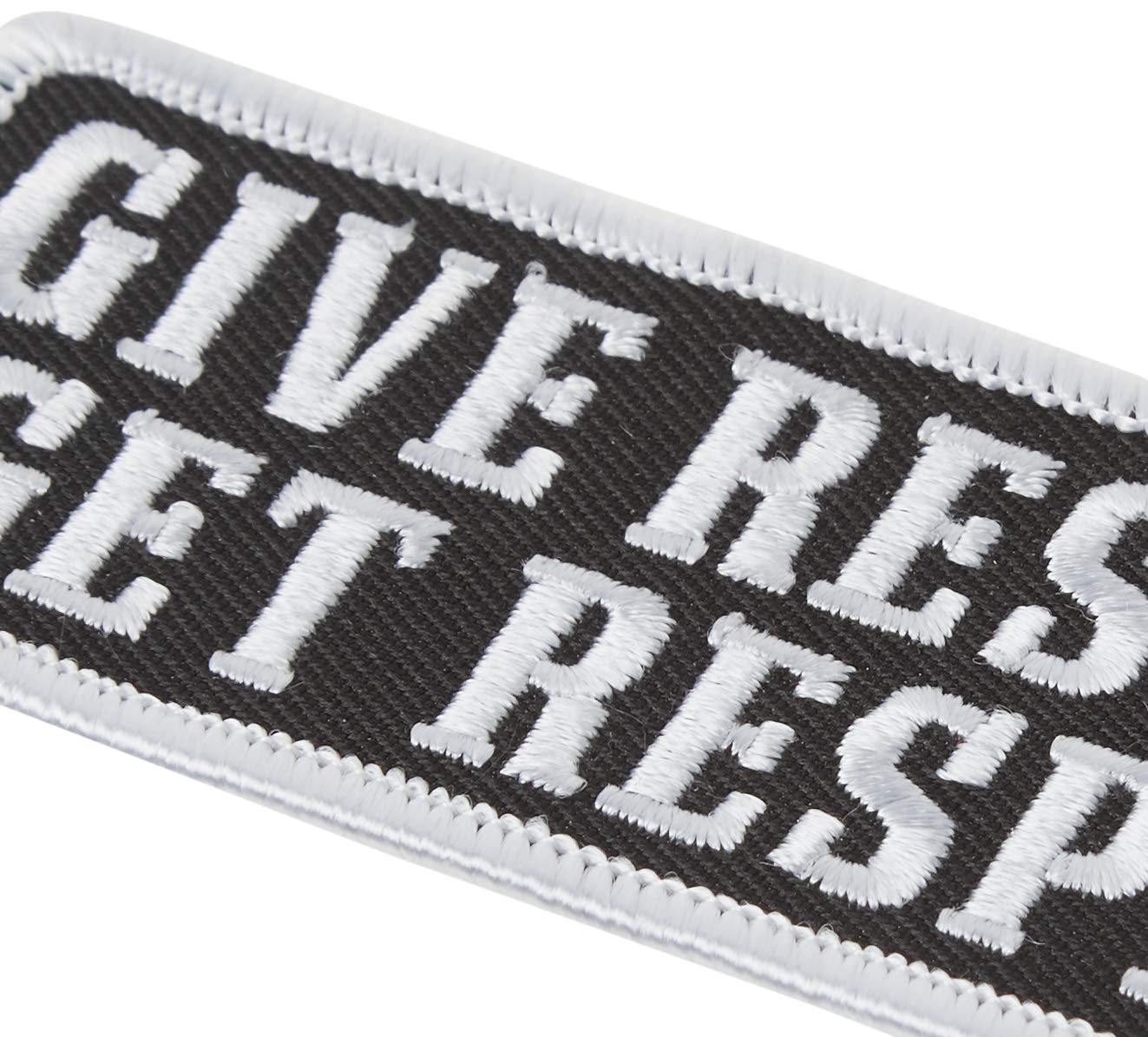Hot Leathers - PPL9471 Give Respect Embroidered Patch (Multicolor, 4" x 2")
