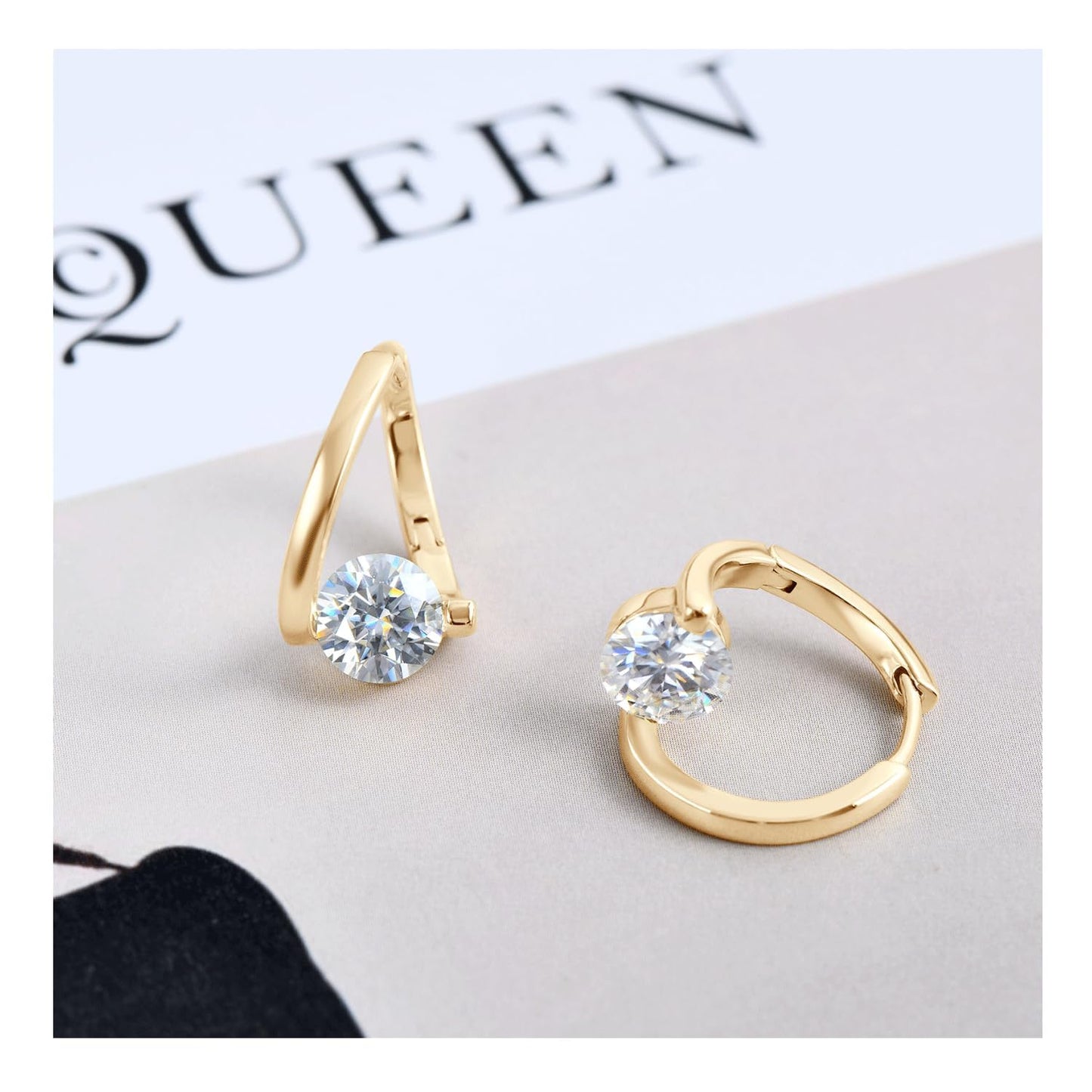 Halolux Lymphvity Germanium Earrings for Women Halolux Lymphvity Germanium Earrings Atheniz Lymphatic Earrings Lymphatic Drainage Earrings Dainty CZ Zircon Lymphatic Drainage Earrings (2PC Gold A)