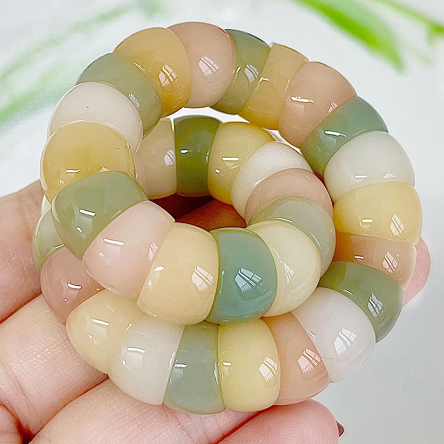 Embtrem Fidget Bracelet Bodhi Seed Bracelets Anxiety Fidget Bracelets Protection Healing Stretch Alleviate Anxiety Stress Protection Healing Bodhi Jewelry Gifts for Women Men