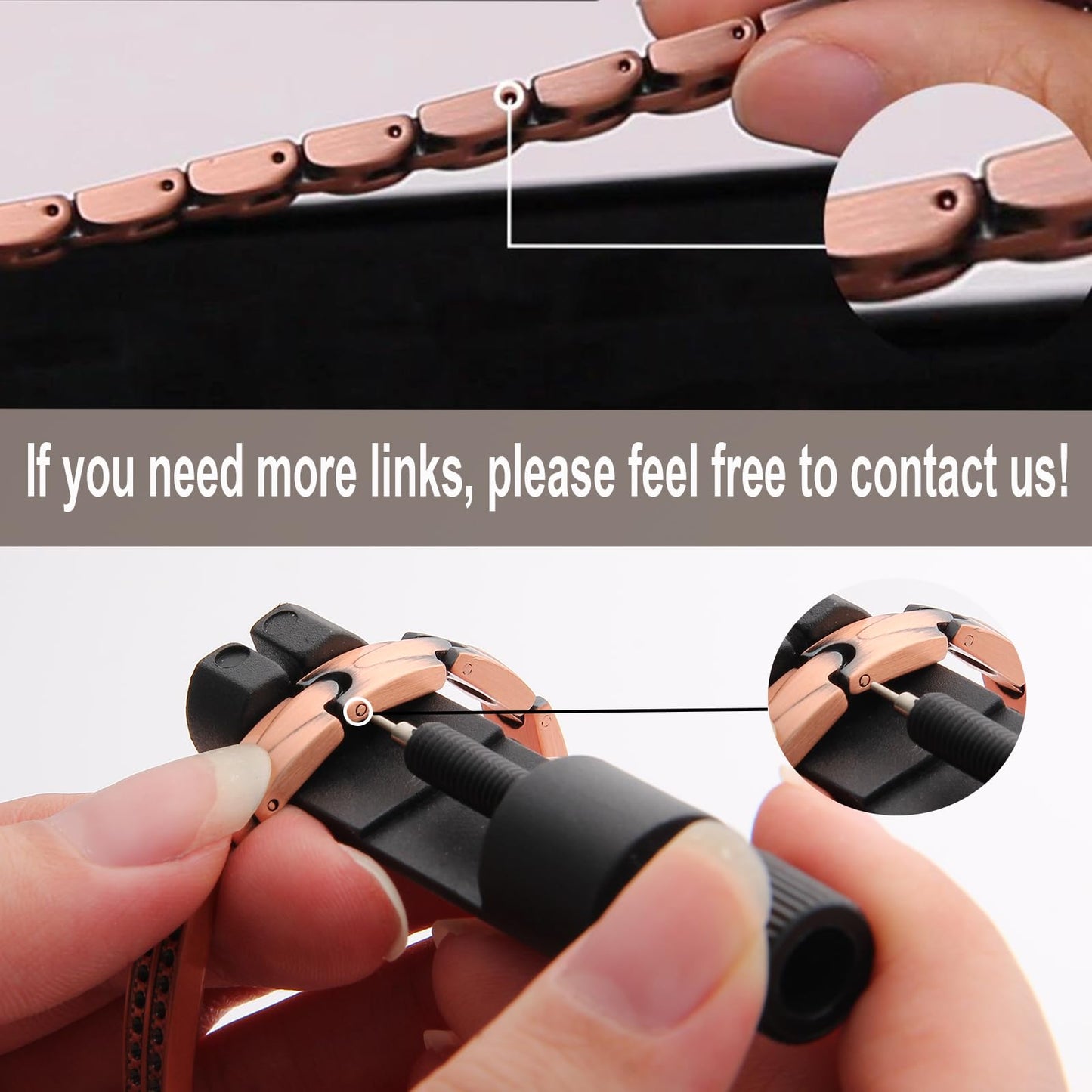 Fashtour 99.99% Pure Copper Magnetic Bracelet and Ring Set for Women, Heart Wire Design Adjustable Jewelry with 3800 Gauss Magnets, Elegant Gift Box (copper584)