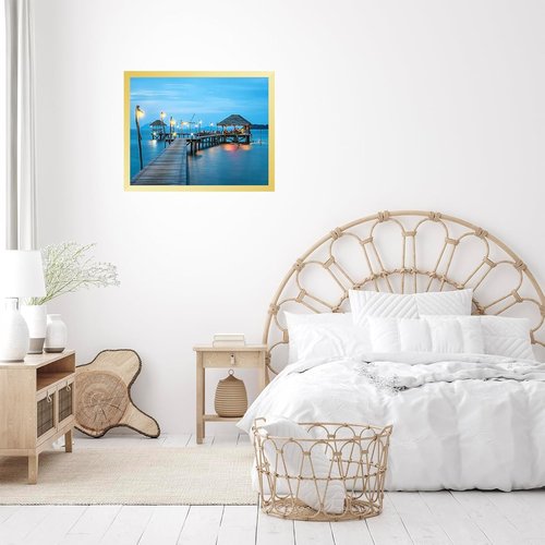 JCJMY 15x20 Picture Frame - Elegant Gold Design for Horizontal & Vertical Wall Display | 15 x 20 Inch