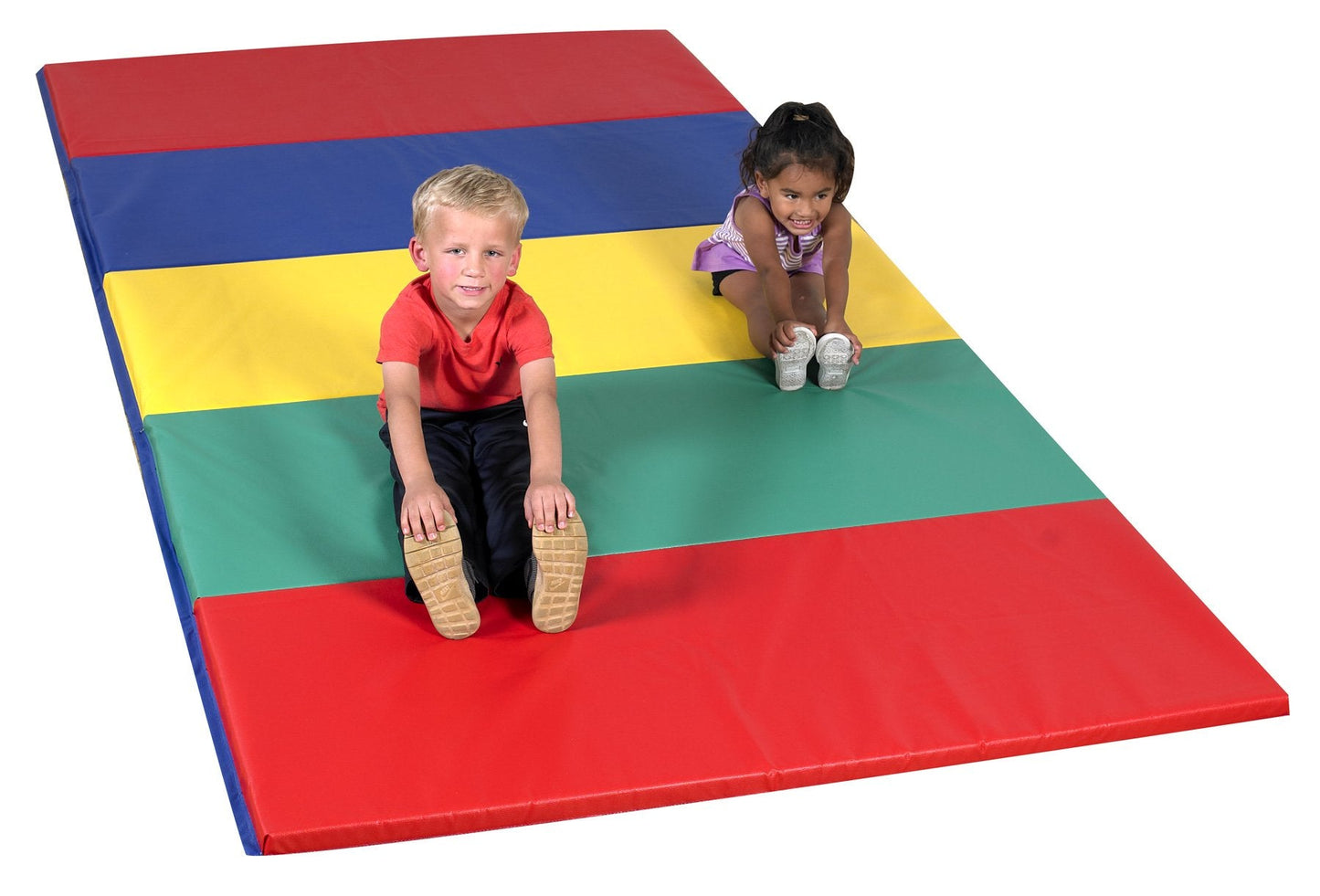 Rainbow Folding Gym Mat - 5'x10'