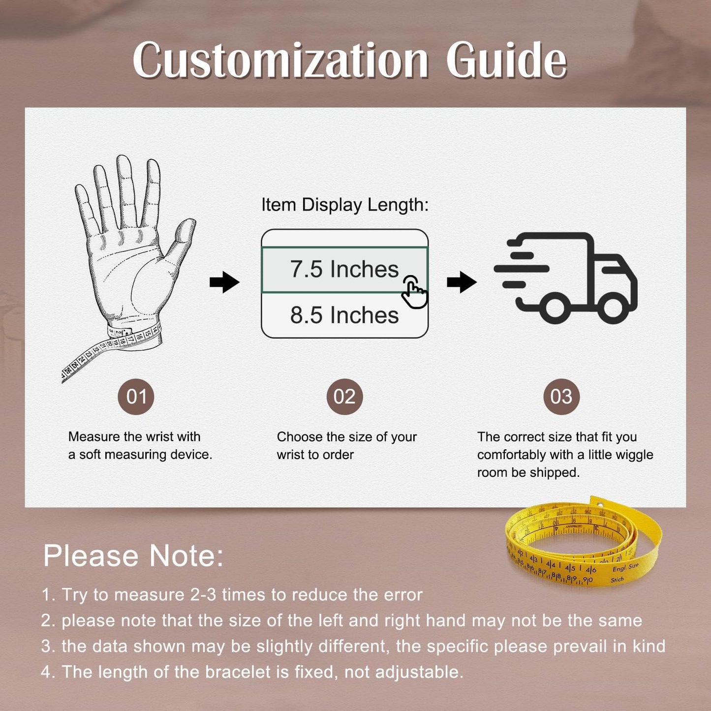 Personalized Medical ID Bracelets for Men - Custom Emergency Alert Bracelet for Women Engraved Medic Info Elastic Stainless Steel Bracelets for Family Autism Allergy Diabetic Epilepsy (Gold, 19.5cm)