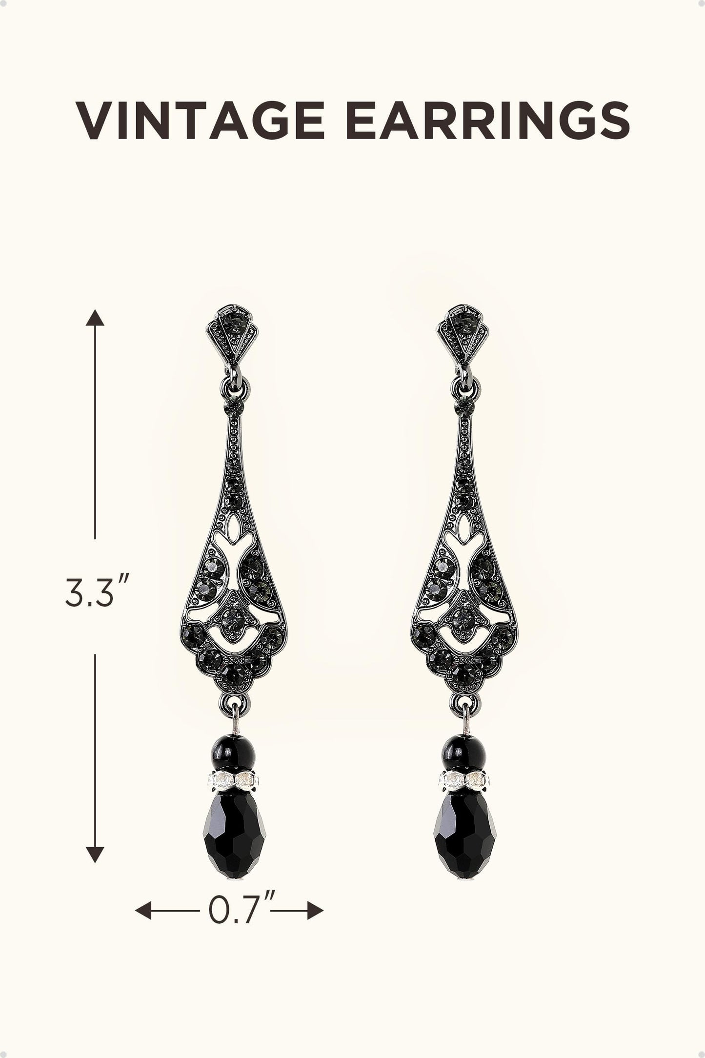 BABEYOND 1920s Vintage Wedding Pearl Dangle Drop Earrings Art Deco Gatsby Earrings