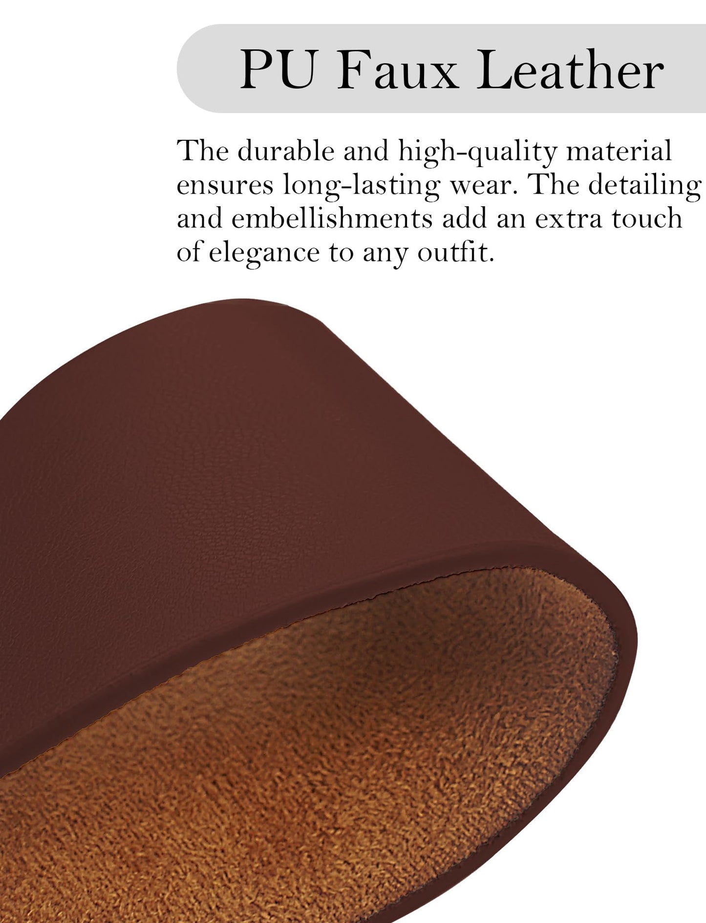 Happy Cherry Harness Belt for Women Punk Belt PU Leather Fashion Accessories for Dress Blouses