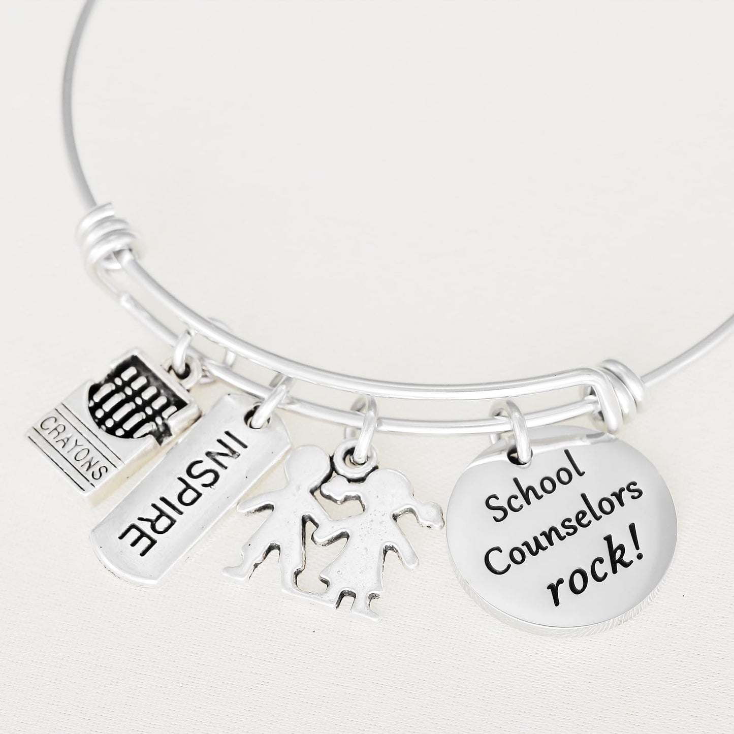 Kivosliviz School Counselor Gifts Bracelet - Rock Teacher Gifts for A Counselor