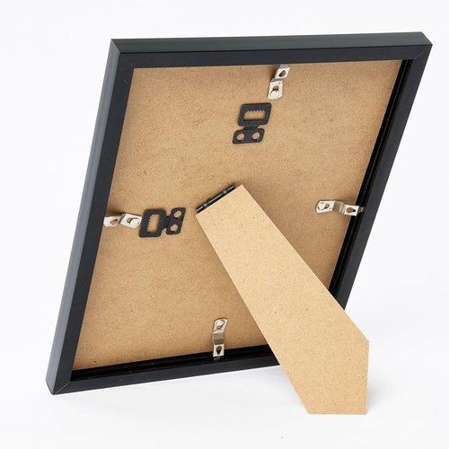 JCJMY A5 Picture Frame - Black Wall Hanging & Tabletop Display | Fits 4x6 Mat or 5.8x8.3 Without Mat