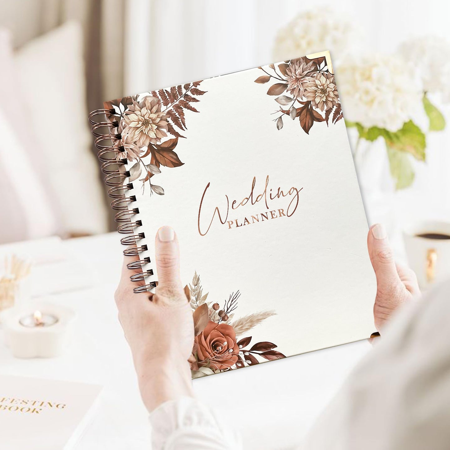 Wedding Planner Book and Organizer, Wedding Planner for Bride Gifts, Bridal Planning Binder, Engagement Gifts for Couples