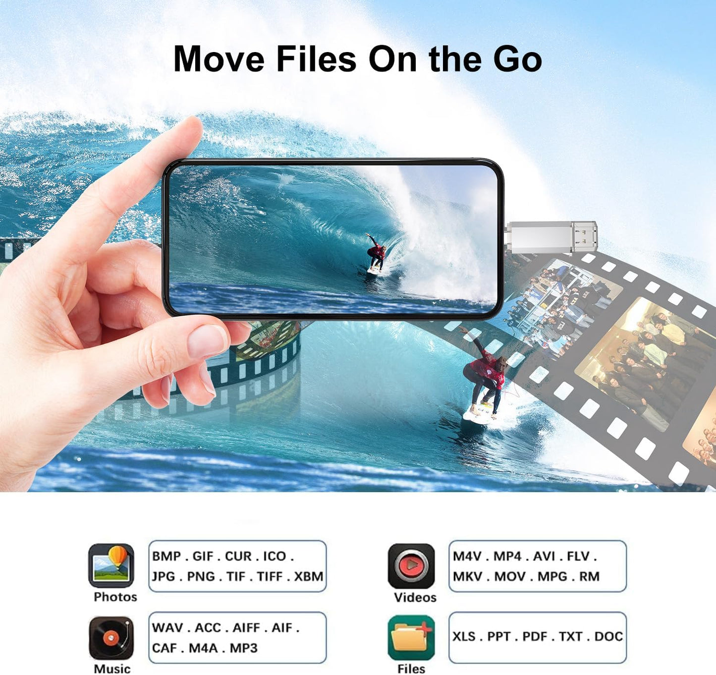 RAOYI 2 Pack 32GB 2 1 3.0 USB C Flash Drive, in USB Type C Dual OTG Metal Thumb Drive Jump Drive Memory Stick