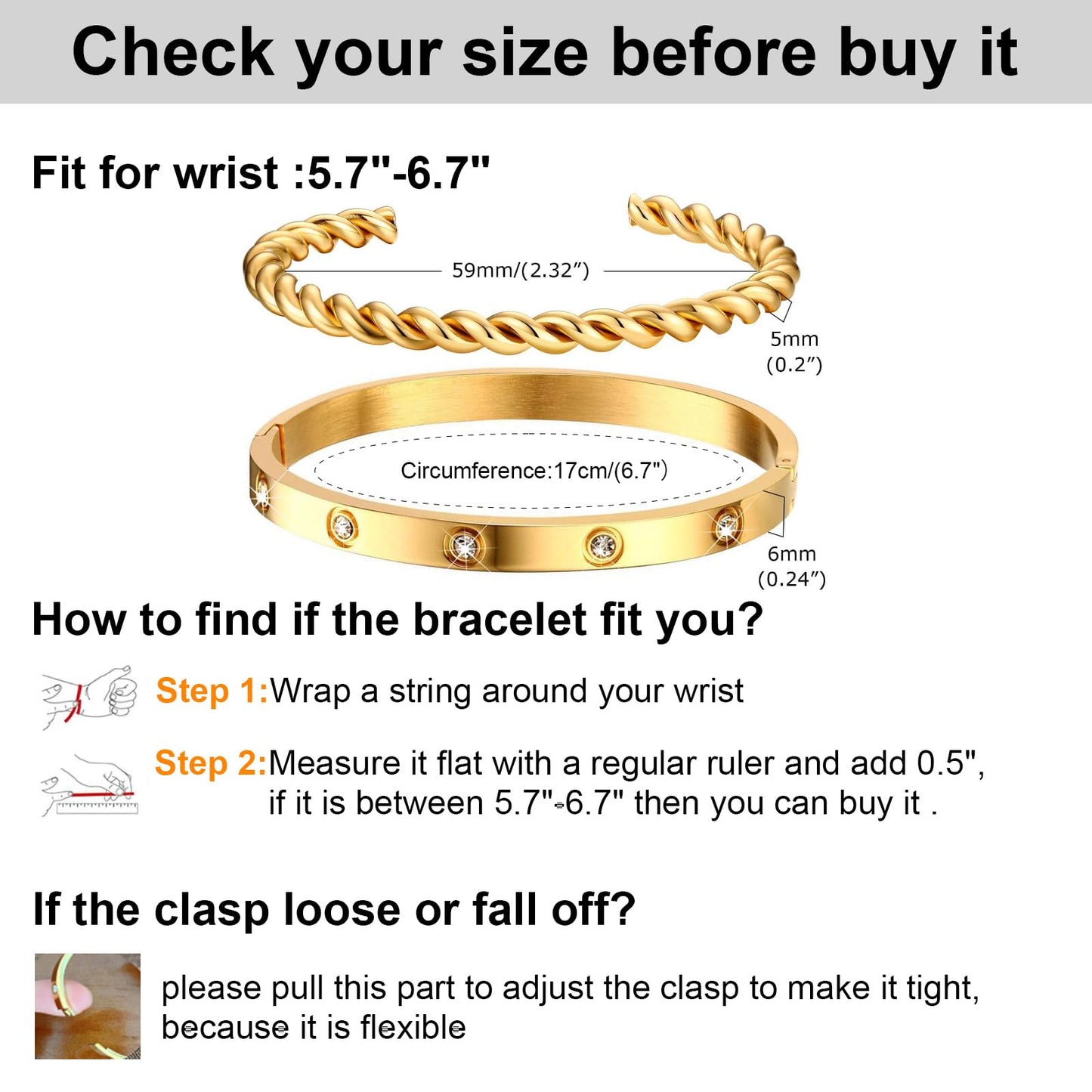 MPRAINBOW Gold Bracelets for Women, 2Pcs 18K Gold Plated Cubic Zirconia Bangle Crystal Friendship Bracelet Jewelry,Wedding Party Christmas Birthday Gift for Girlfriend Sister Daughter