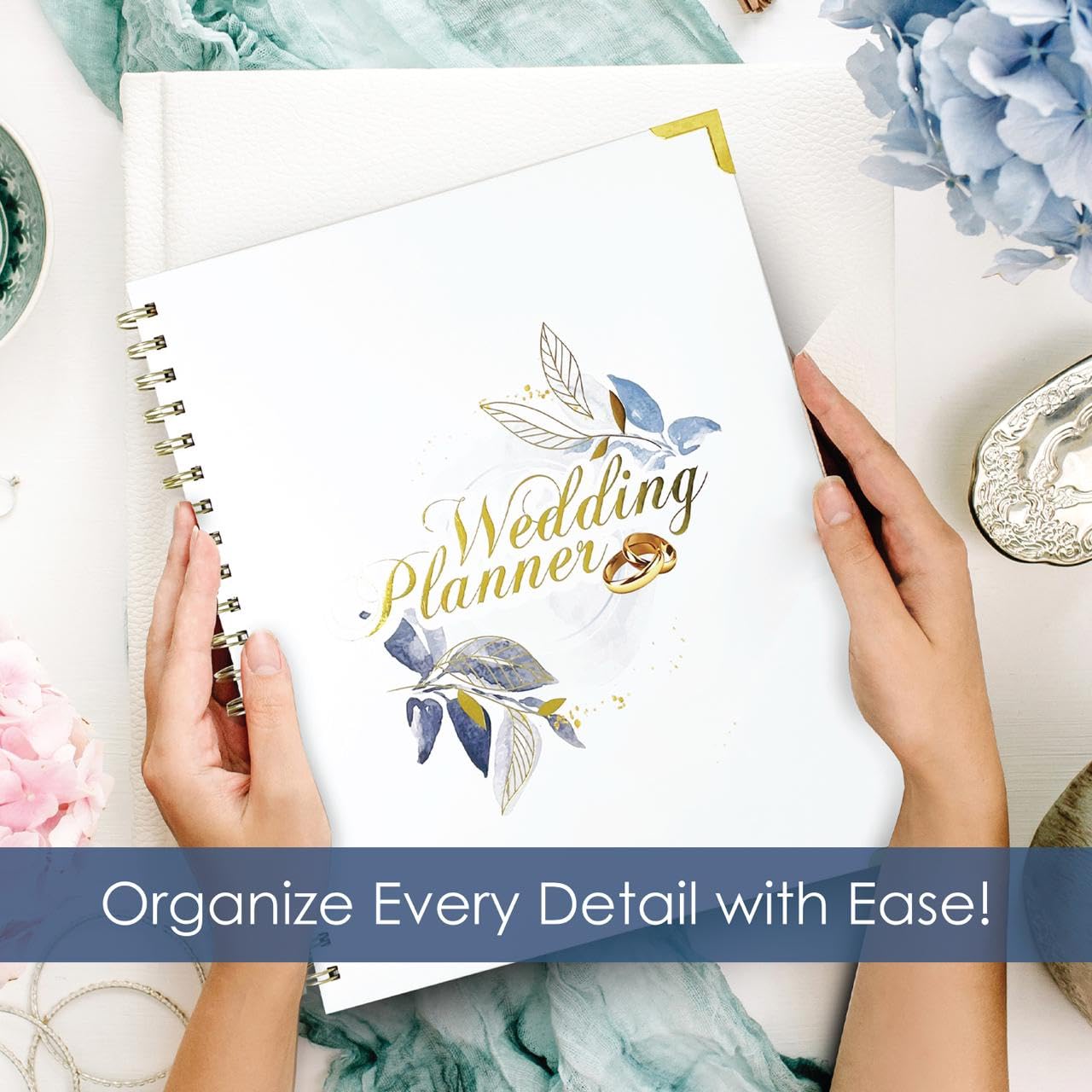 NATHMC STORE Wedding Planner Book and Organizer, Bridal Planner Includes Countdown Calendar, Beautiful Pen, Wedding Planning Book, Budget Planner, Wedding Timeline, Vendor Contacts.