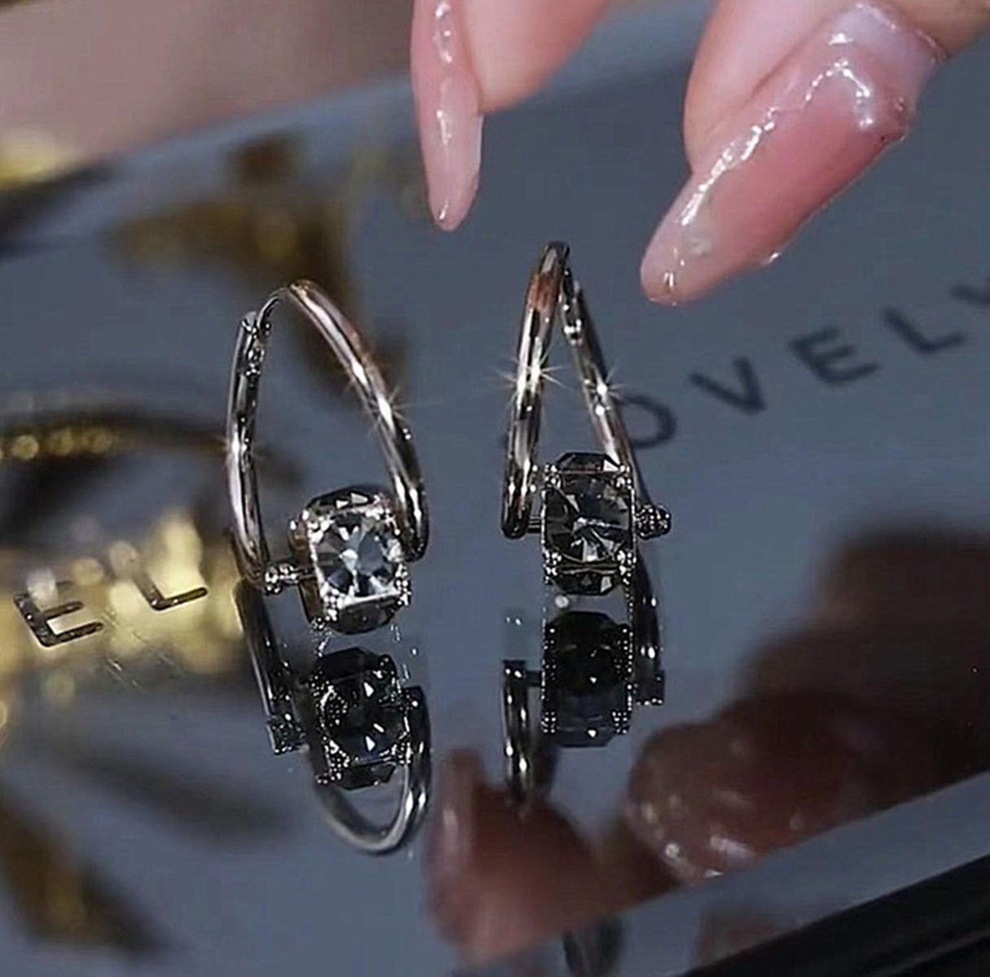 Lymphvity Earrings for Women Lymphvity Germanium Earrings Histone Lymphvity Acupuncture Earrings Atheniz Lymphatic Earrings Lymphatic Drainage Earrings Dainty CZ Zircon Lymphatic Drainage Earrings (White)