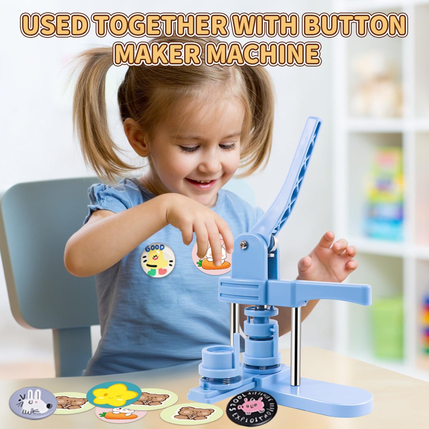2.28" 58mm Button Paper Cutter, 2.75”/70mm Diameter Circle Cutter Circle Punch, Round Paper Cutter, 70mm Die Cut Machine for Making 2.28" 58mm Buttons DIY Badge Making(2.75”/70mmCutting Diameter )