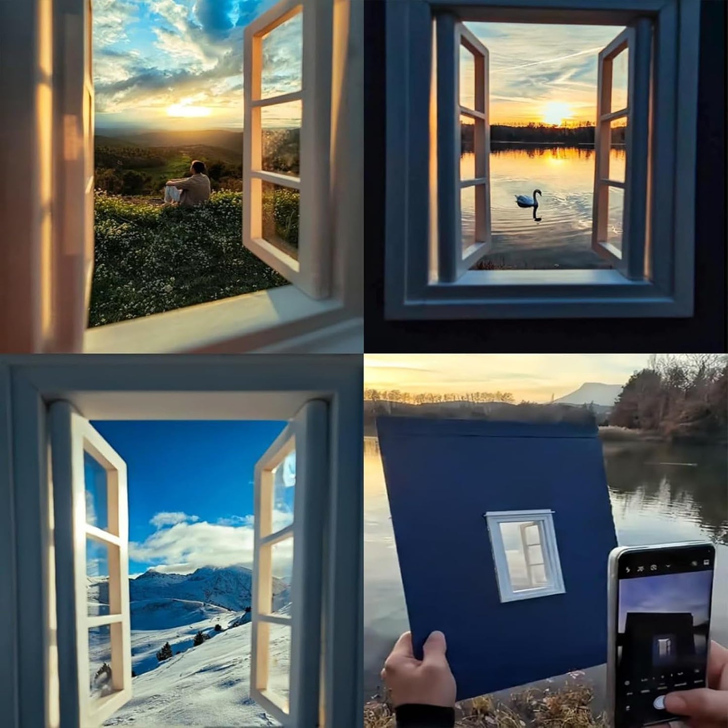 ZJHAHJY Creative Window Frame Photography Props - Portable Travel Viewfinder for Perfect Shots, Ideal for Journey