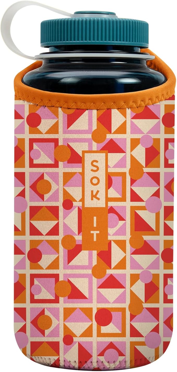 Sok It BotlSok Water Bottle Sleeve Insulated Neoprene Cover (Take Shape, Fits 32oz Nalgene)