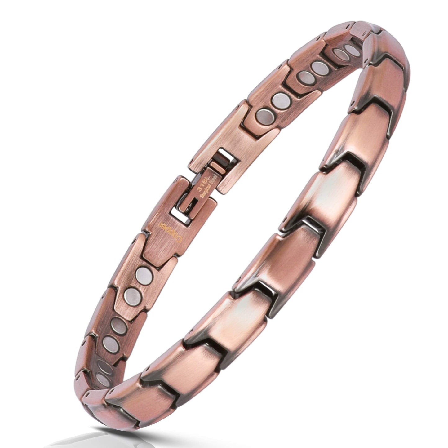 Smarter LifeStyle Extra Strength Copper Magnetic Bracelet for Women - Adjustable Bracelet Length with Sizing Tool for Perfect Fit, Magnetic Bracelets for Women, Womens Copper Bracelet