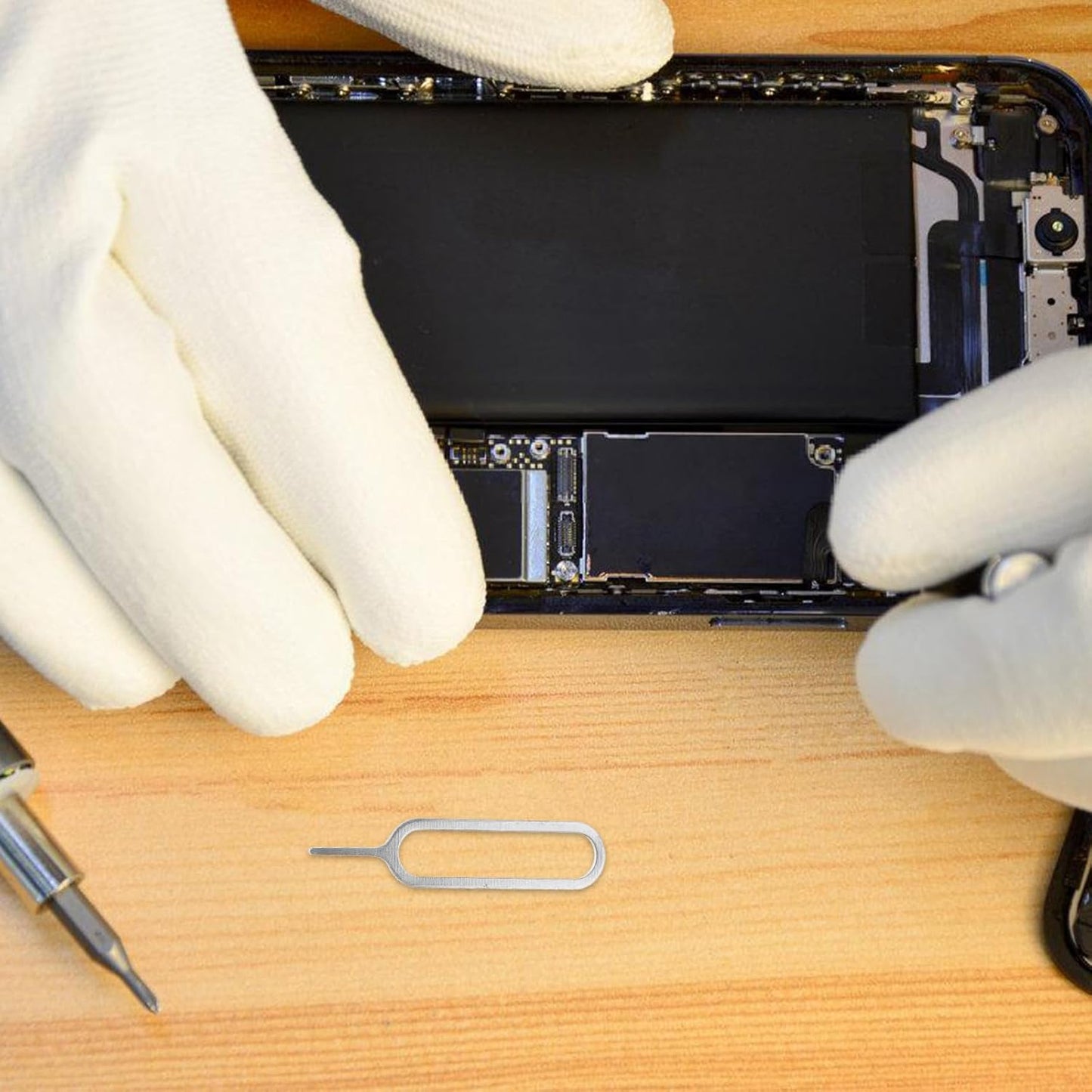 CTIRCHIU 500pcs Sim Card Removal Needles Eject Tool Phone Sim Tray Pin Extractor for Smartphones and Tablets Silver