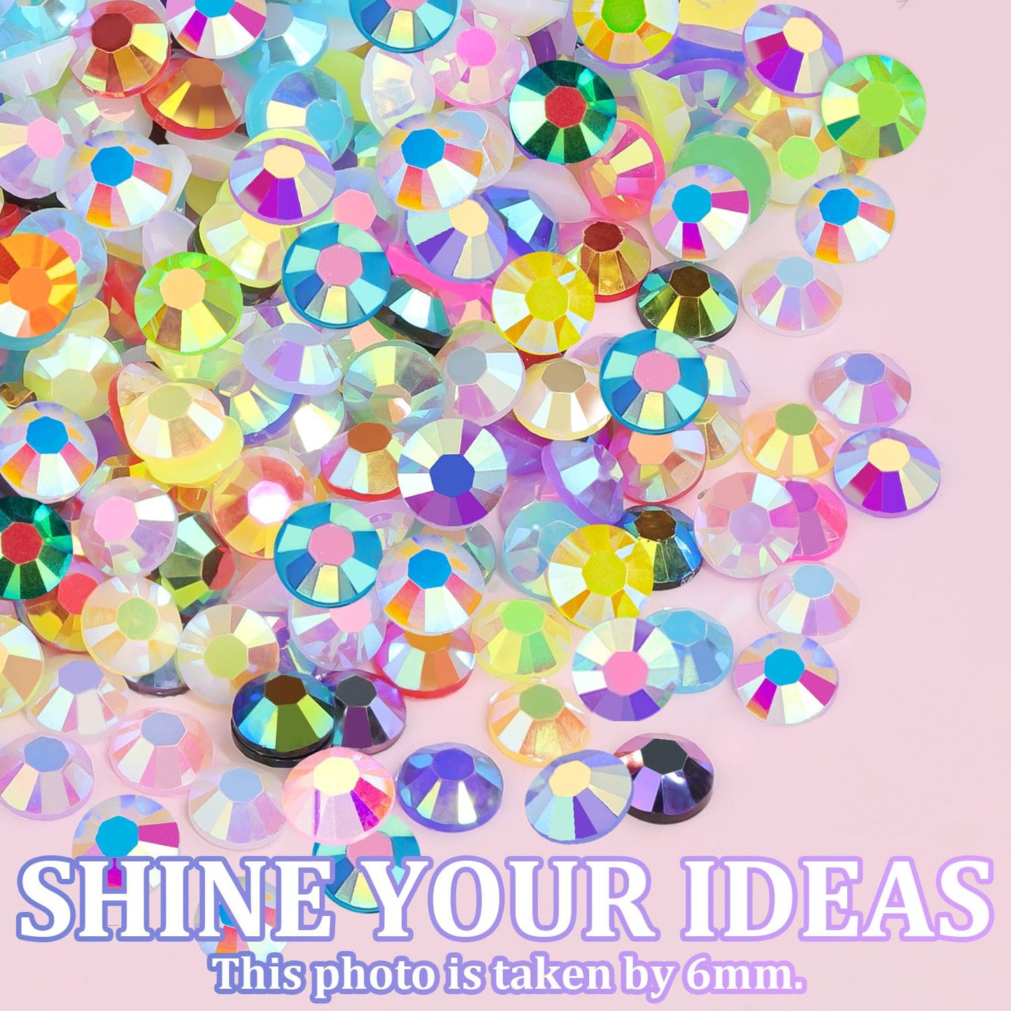 12600Pcs Resin Rhinestones for Crafting with Tweezers, Mixed-Color 4mm Bedazzling Crystal with 1Pcs 10ml B7000 Jewelry Glue for DIY Crafts Clothing Tumblers Shoes Fabric Nail Art