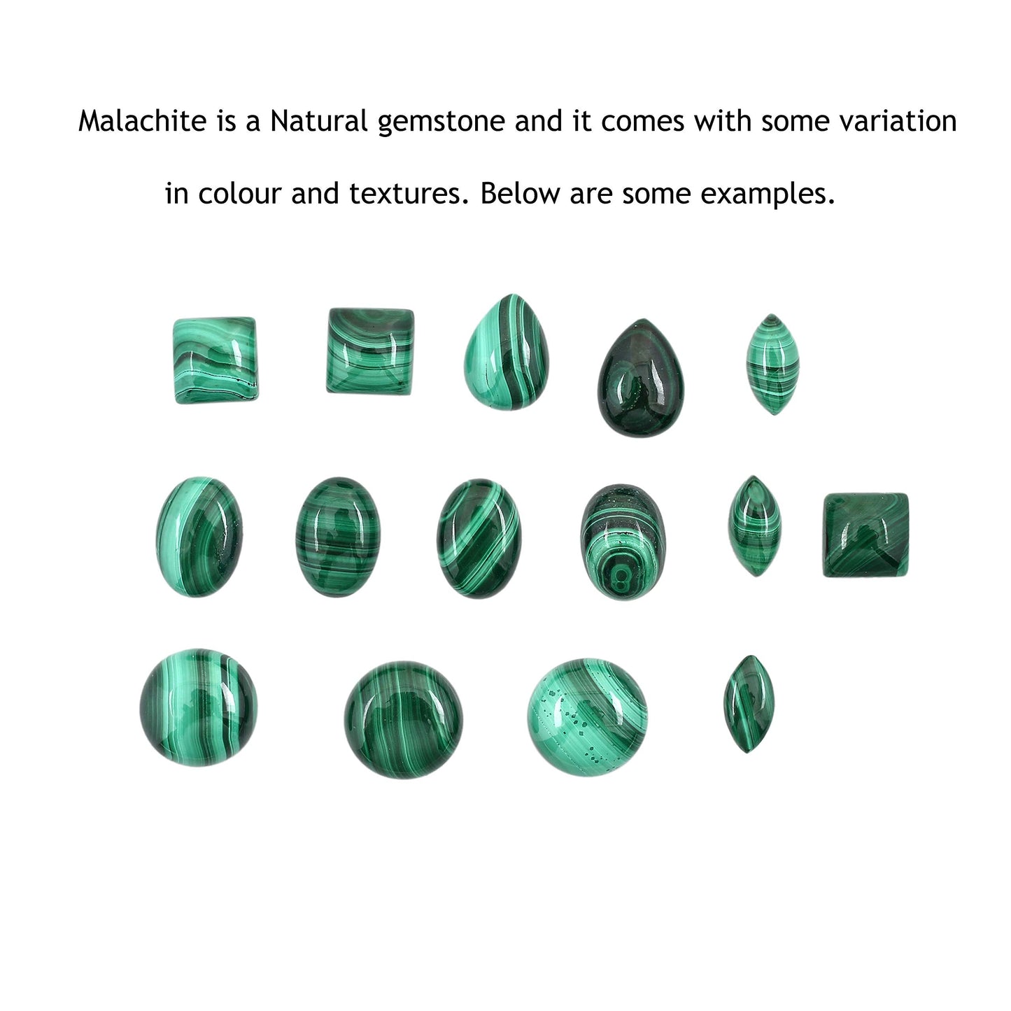 Natural Malachite Sterling Silver Plated Dangle Earrings for Women - Green Stone Teardrop Shape April Birthstone Handmade Drop Earrings Jewelry - Gifts for Her