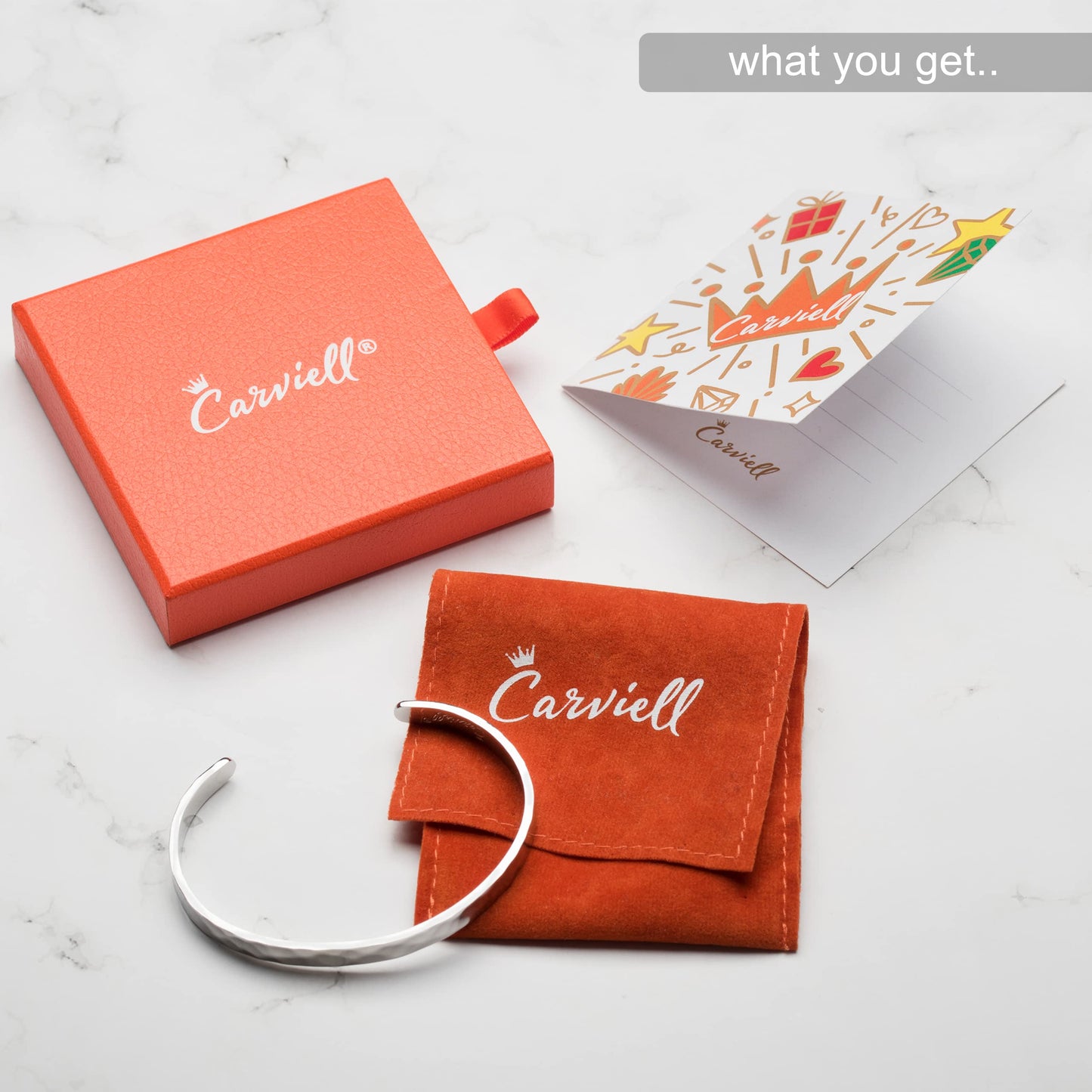 Carviell Inspirational Silver Bracelet for Teens Gift Ideas as Confirmation Gifts, Personalized Birthday Gift for Teens, Christmas Gift, Engraved Cuff Jewelry for Teenager