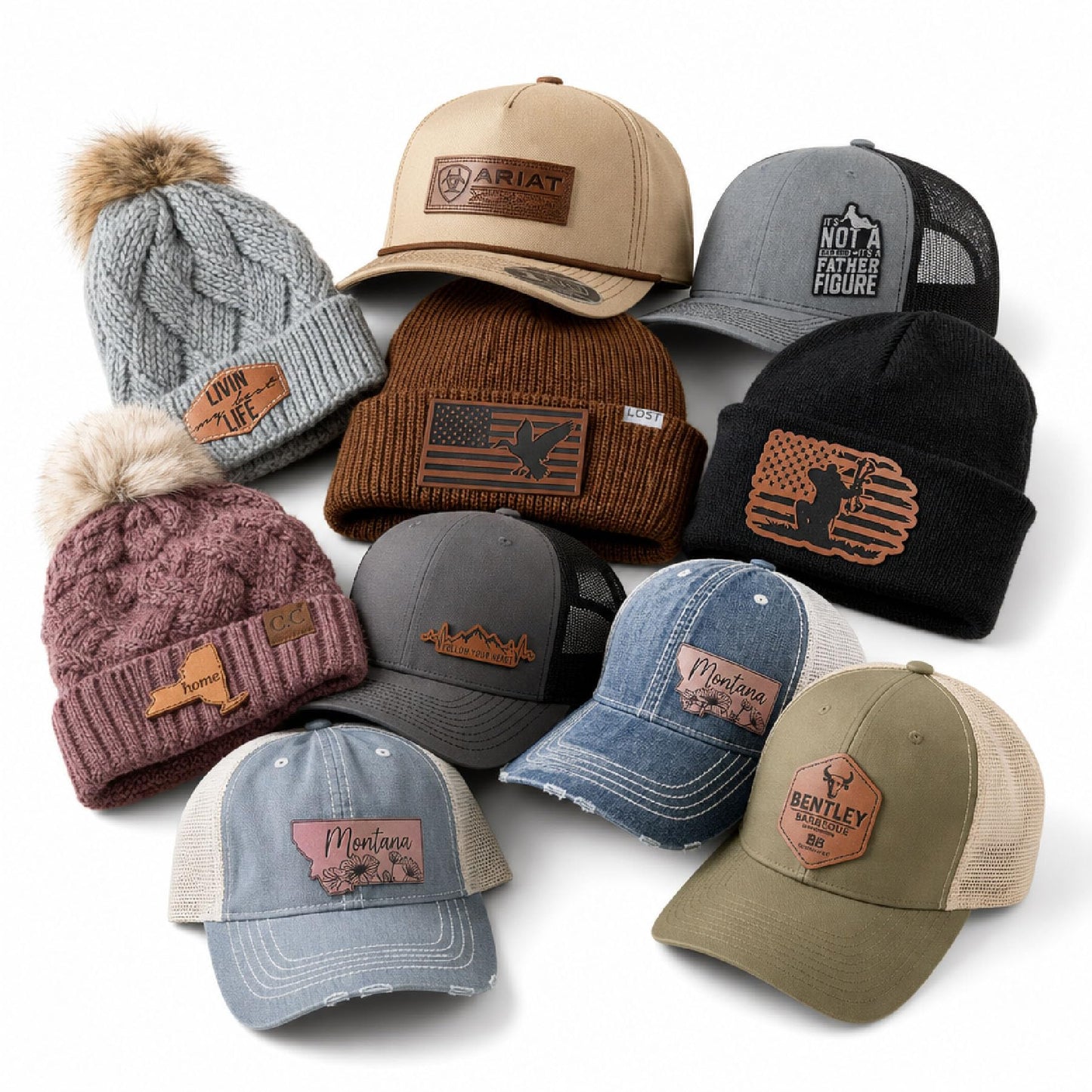 Matte Silver/Black Laserable Leatherette Sheet Laser Engraving Blanks Faux Leather Hat Patches Heat Press Iron-on with Heat-Activated Adhesive Backing for Cap Crafts Material Supplies,1.6mm,5-Pack