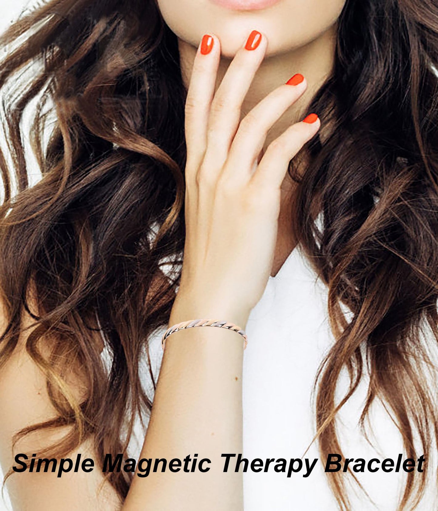 UtenoTureH Magnetic Copper Bracelet for Women for Arthritis, Pure Copper Adjustable Bracelets with 3500 Gauss Magnet ((C008SGR))
