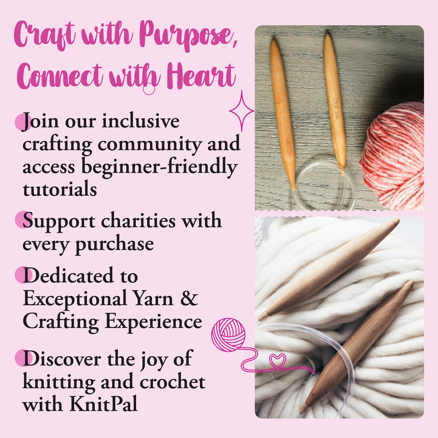 KnitPal 60-inch (150cm) Thick Oak Wooden Circular Knitting Needles with Cable - US Size 50 (25mm) - Large Knitting Needles for Chunky Yarn with eBook