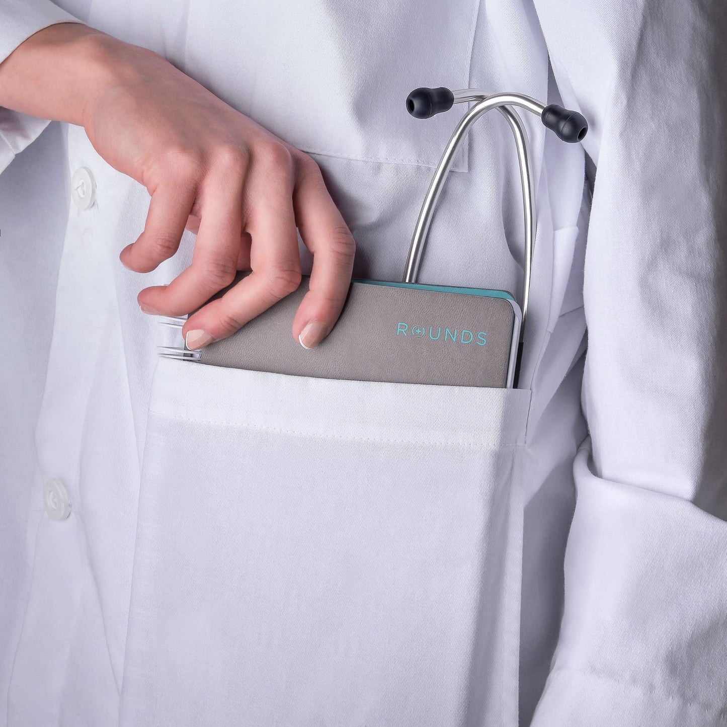 H&P Notebook Spacious Medical History and Physical Notebook (8.5" x 5.5") 110 Templates Minimalist Leather Cover