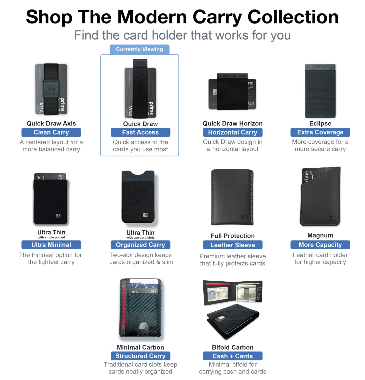 Modern Carry Quick Draw Minimalist Wallet for Men & Women, Elastic Band Minimal Credit Card Holder with Leather Tab, Card Grabber for Long Nails, Money Clip Alternative (Black) (Purple)