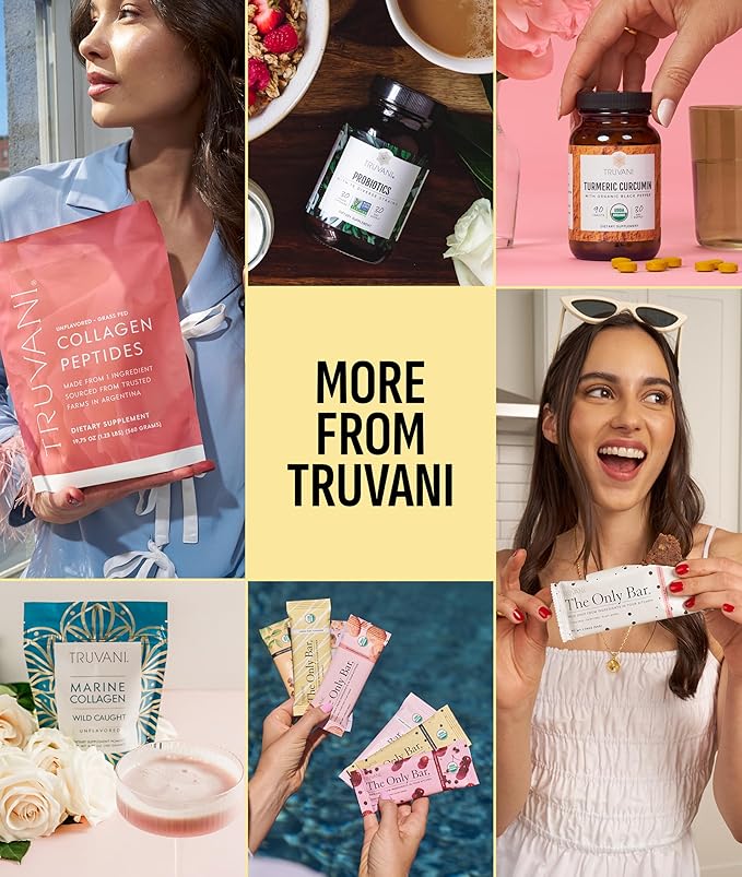 Truvani Vegan Pea Protein Powder | Banana Cinnamon | 20g Organic Plant Based Protein | 20 Servings | Keto | Gluten & Dairy Free | Low Carb | No Added Sugar