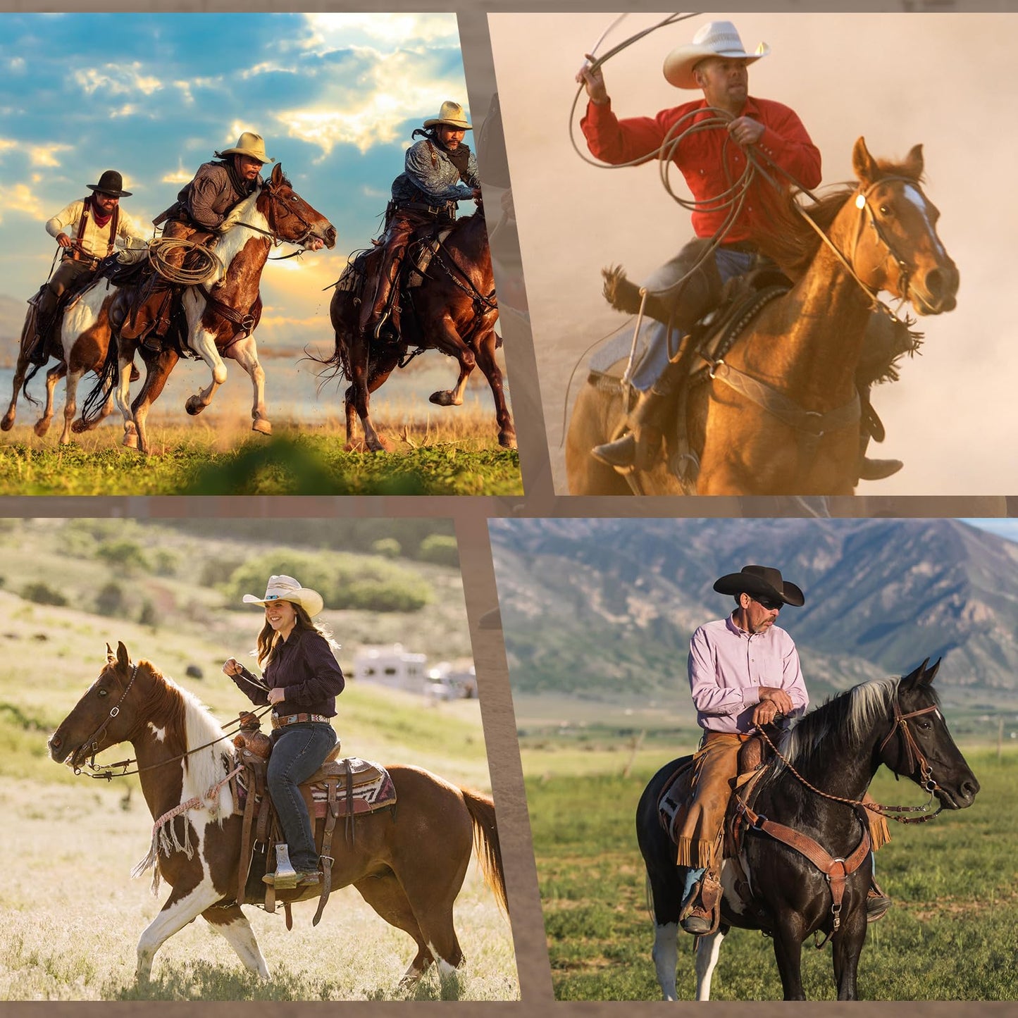 Jeereal Heavy Oil Harness Leather Latigo(1.75" x 68.5"),Off Billet Cinch Straps Set for Western Horse Saddle (Brown)