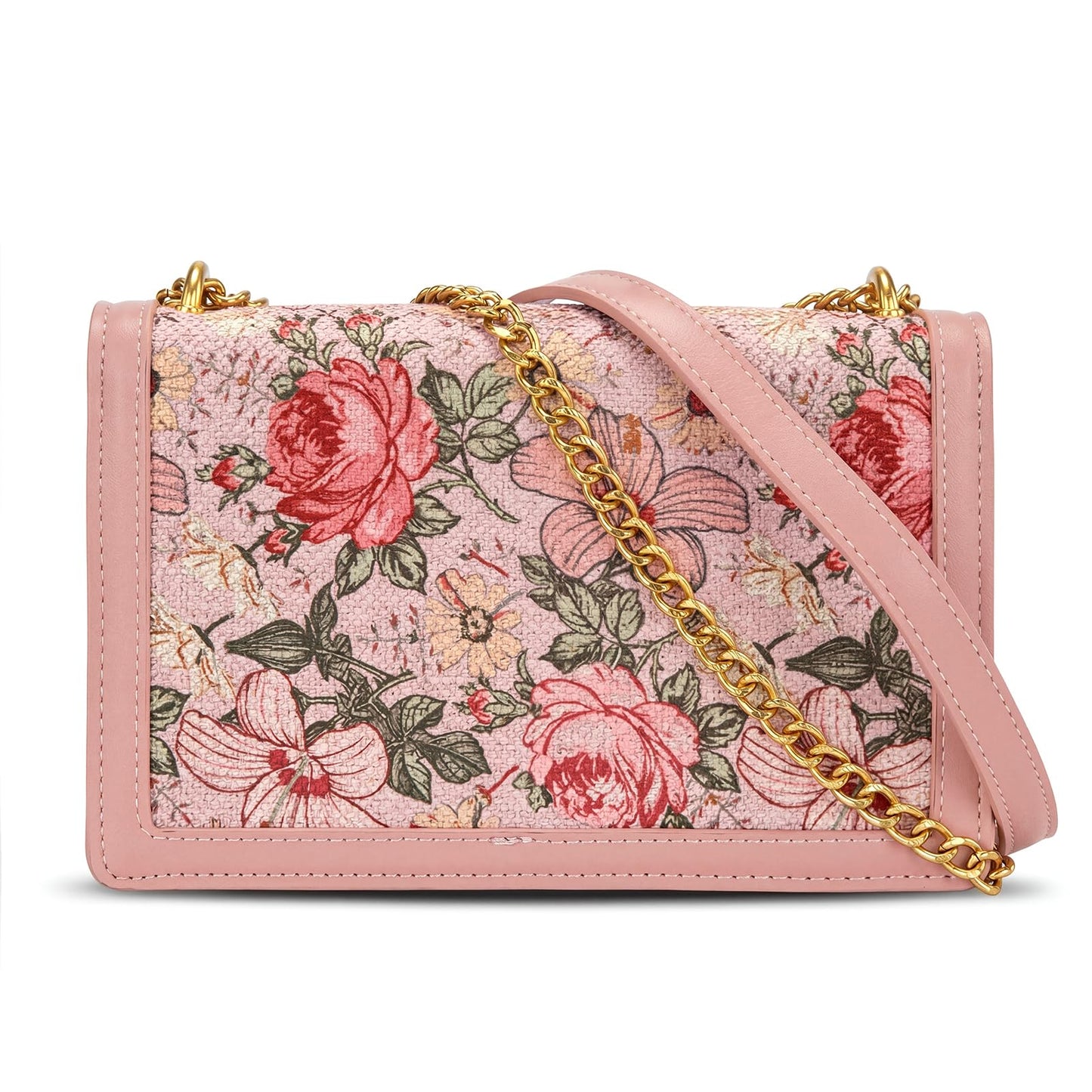 Wrangler Flap Crossbody Purse for Women Vintage Floral Tooled Shoulder Bag Western Small Clutch Wallets with Chain Strap Gift WG438-2365PK