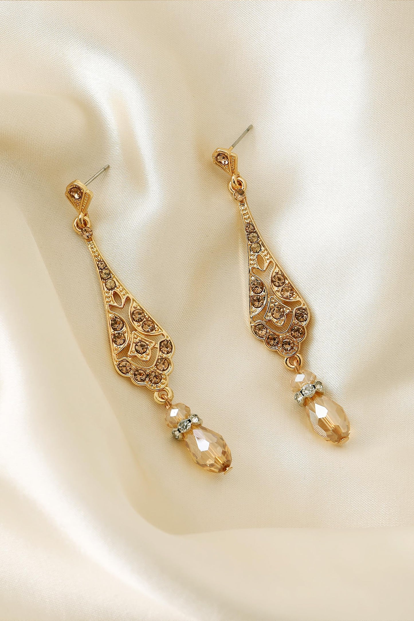 BABEYOND 1920s Vintage Wedding Pearl Dangle Drop Earrings Art Deco Gatsby Earrings